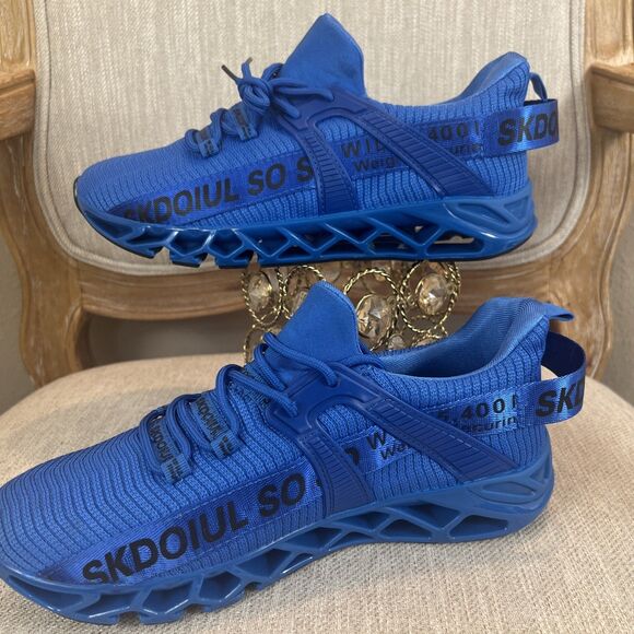 JUST SO SO Men\'s Athletic Sports Running royal Blue casual Sneaker EU 43 Size 10 main image 13